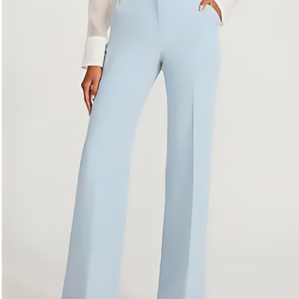 Express Light Blue Women's Flare Pants
